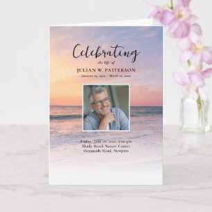 Sunset Beach Photo Celebration of Life Program