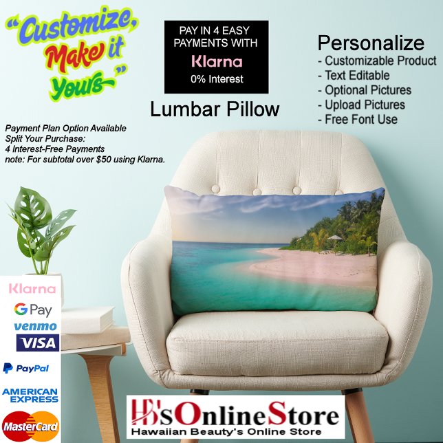 Sunset Beach Polyester Lumbar Pillow 10 (Sunset Beach Polyester Lumbar Pillow 10.)