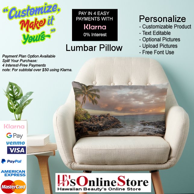 Sunset Beach Polyester Lumbar Pillow 12 (Sunset Beach Polyester Lumbar Pillow 12.)