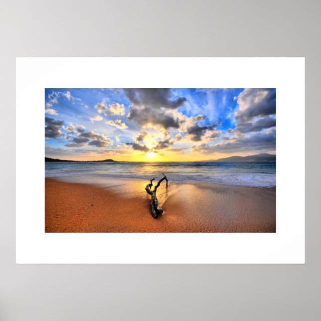 Sunset Beach Poster (Front)