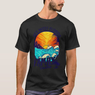 Sunset Beach Retro Key West Florida Family Vacatio T-Shirt