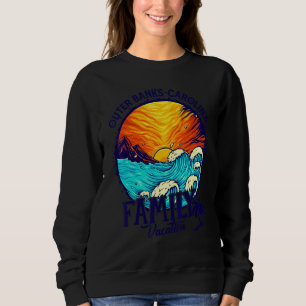 Sunset Beach Retro Outer Banks Carolina Family Vac Sweatshirt