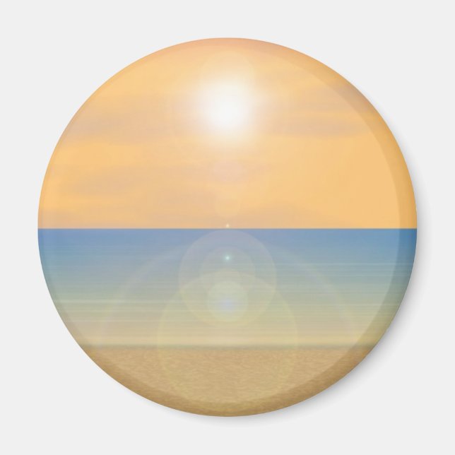 Sunset Beach Scene: Magnet (Front)