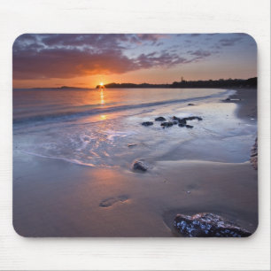 Sunset Beach Scene Mouse Pad