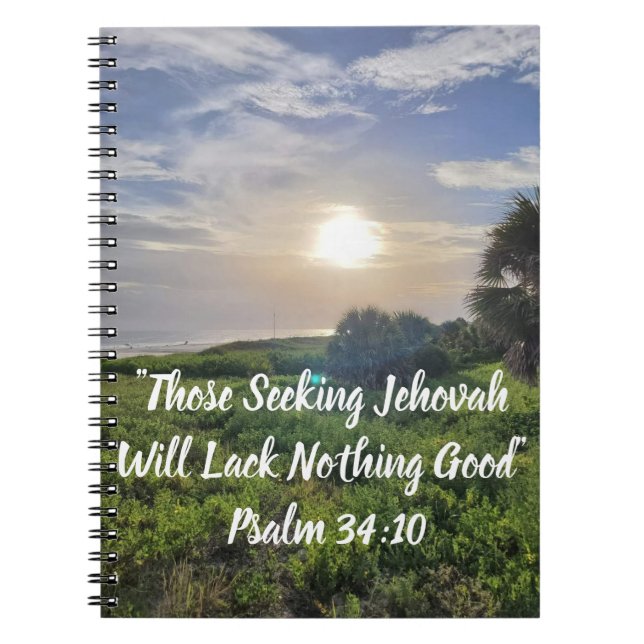  Sunset Beach Scene Notebook  (Front)