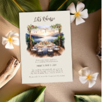 Sunset Beach Summer Wedding Rehearsal Dinner