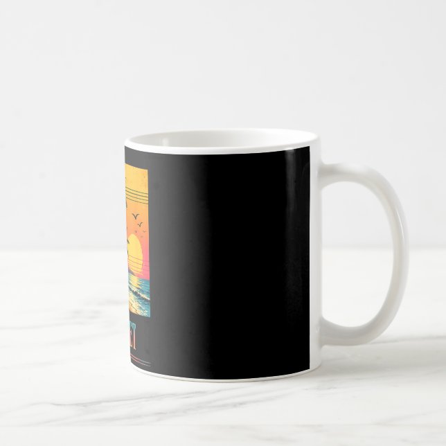 Sunset Beach Sunset 2026 Summer Vacation Retro Coffee Mug (Right)