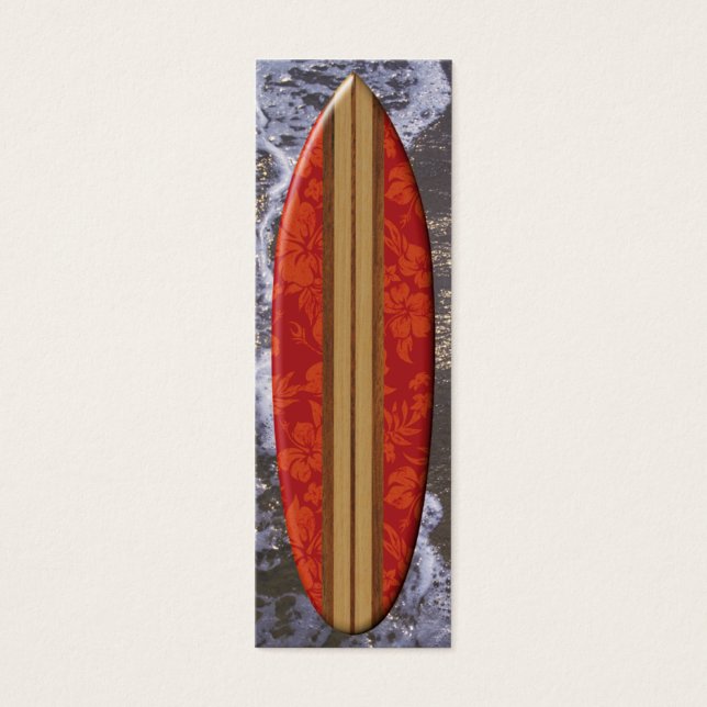 Sunset Beach Surfboard Bookmark (Front)