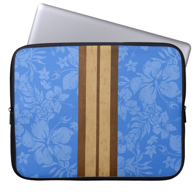 Sunset Beach Surfboard Neoprene Wetsuit Laptop Sleeve (Front)