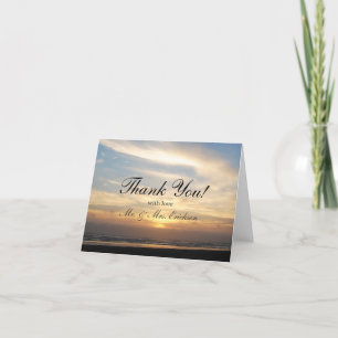 Sunset Beach Thank You Card