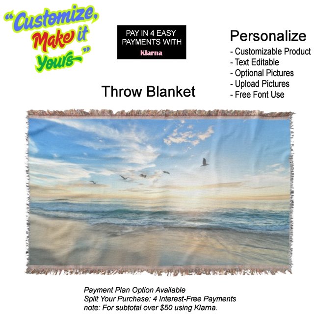 Sunset Beach Throw Blanket 15 (Sunset Beach Throw Blanket 15.)