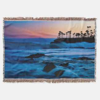 Sunset Beach Throw Blanket 4