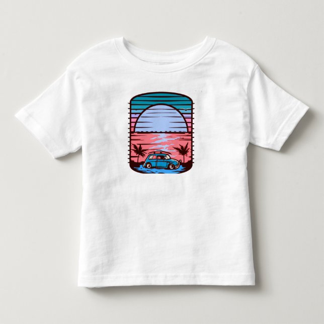 Sunset Beach Toddler T-Shirt (Front)
