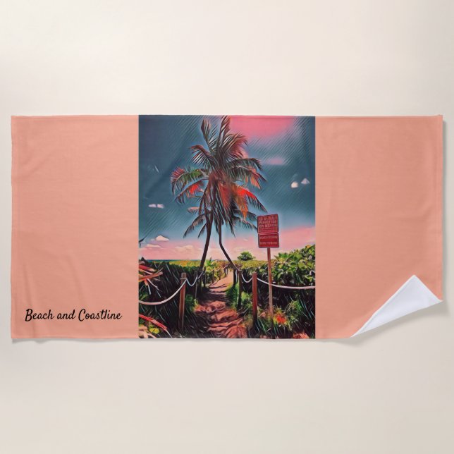 Sunset Beach Towel (Front)