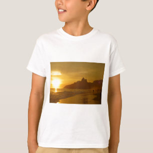 Sunset Beach Tropical Ocean Water Peace Love Sand T-Shirt