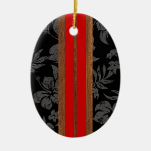 Sunset Beach Vintage Surfboard Ornament