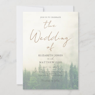 Sunset Beach Wedding Beachfront Wedding Invitation