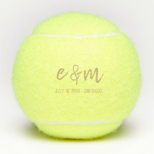 Sunset Beach Wedding Favor   Oceanside Wedding  Tennis Balls
