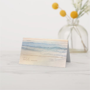 Sunset Beach Wedding Oceanside Wedding Place Card