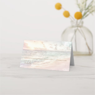 Sunset Beach Wedding Oceanside Wedding Place Card