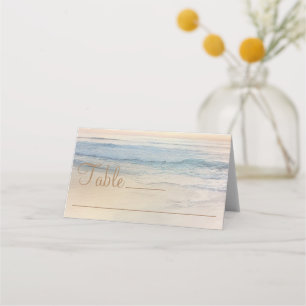 Sunset Beach Wedding Place Card