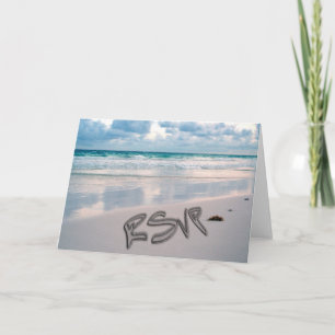Sunset Beach Wedding RSVP Invitation