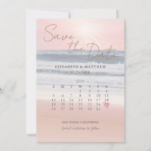 Sunset Beach Wedding Save The Date