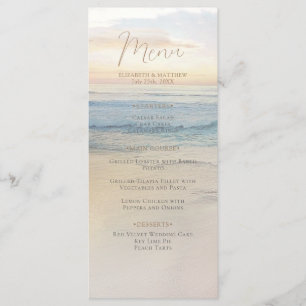 Sunset Beach Wedding Seaside Beach Wedding Menu