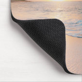 Sunset Beach With Gentle Waves, Your Message/Name Mouse Pad (Corner)