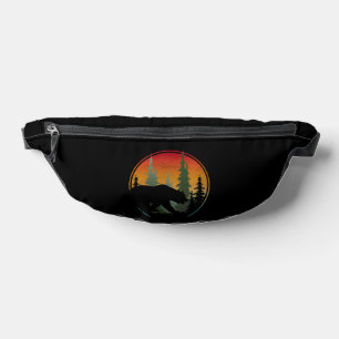 Sunset Bear Nature Forest Animal Bum Bags