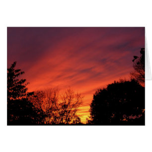 Sunset before storm ~ card