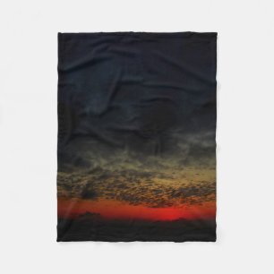 Sunset Before the Storm Fleece Blanket