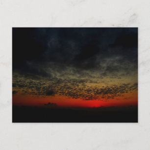 Sunset Before the Storm Postcard