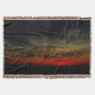 Sunset Before the Storm Throw Blanket