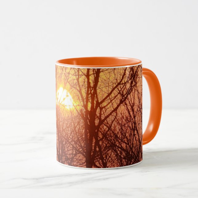 Sunset Behind the Trees Mug (Front Right)