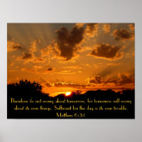 sunset bible verse Matthew 6:34