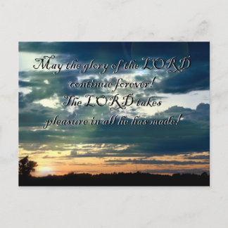 Sunset Bible verse Postcard
