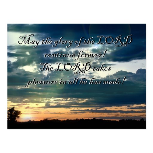 Sunset Bible verse Postcard | Zazzle