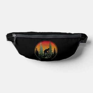 Sunset Biking Nature Scenery Bum Bags