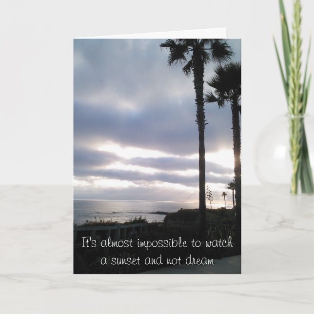Sunset Birthday Card (Front)