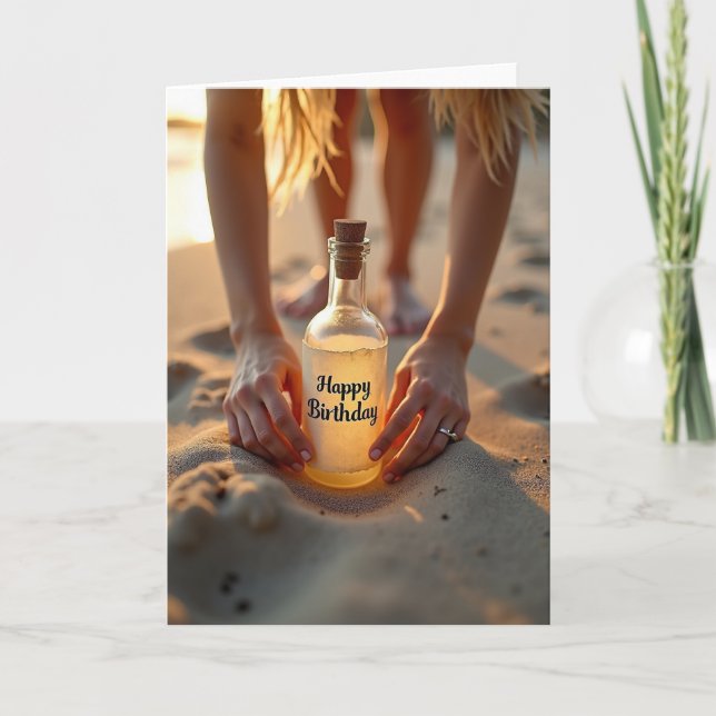 Sunset Birthday Wish Card (Front)