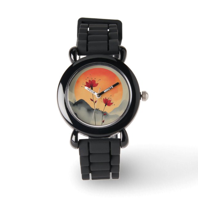 Sunset Blossom Wristwatch  (Front)