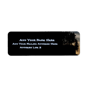 Sunset Bluff Return Address Label