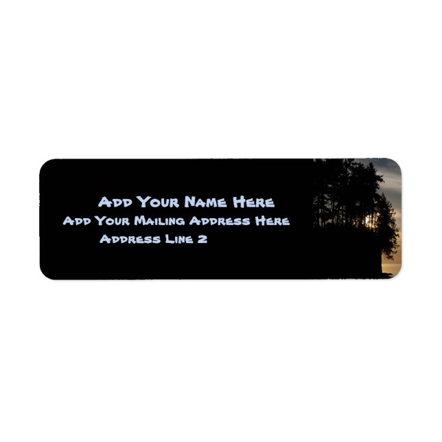 Sunset Bluff Return Address Label (Front)