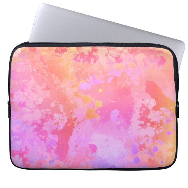 Sunset Boho Splash Laptop Sleeve (Front)