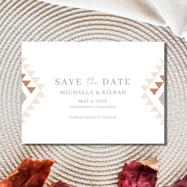 Sunset Boho Wedding Photo Save The Date (Creator Uploaded)