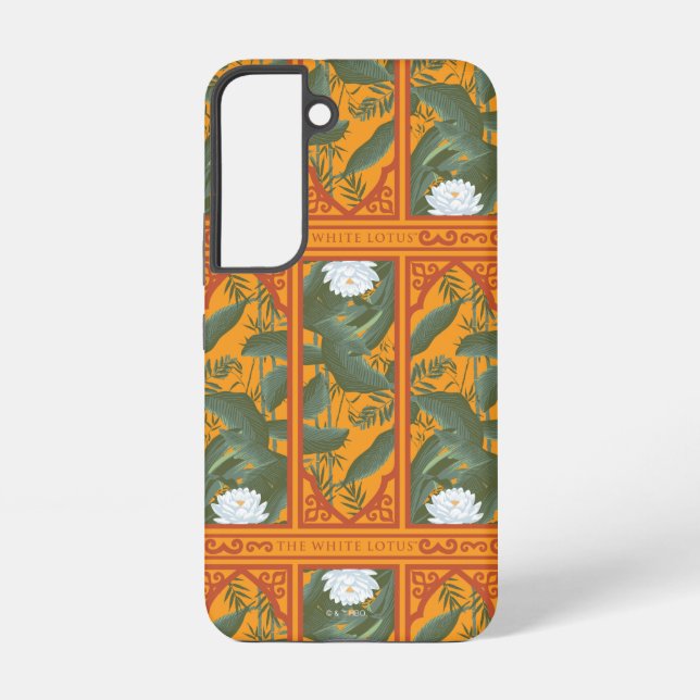Sunset Botanical Panel Pattern - The White Lotus Samsung Galaxy S22 Case (Back)