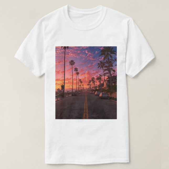 Sunset Boulevard Dreams T-Shirt (Design Front)