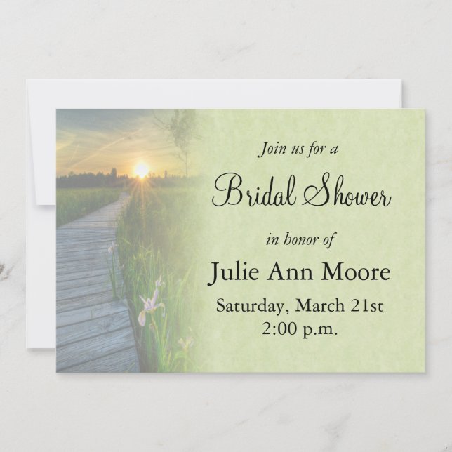 Sunset Bridal Shower Invitation (Front)
