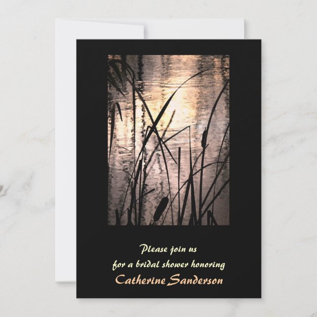 Sunset Bridal Shower Invitation (Front)